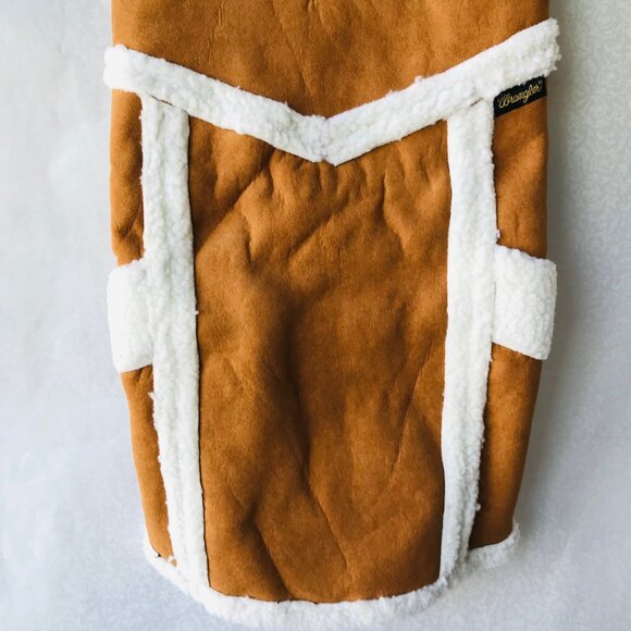 Wrangler Faux Suede - look exterior and Sherpa Dog Jacket  Size : L - Picture 5 of 8